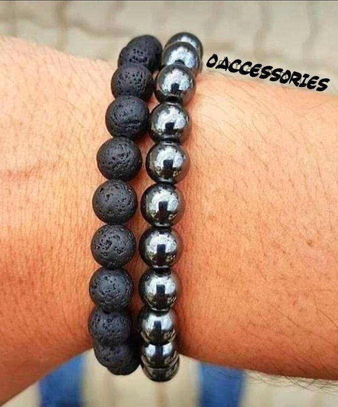 O Accessories Bracelet Black _silver