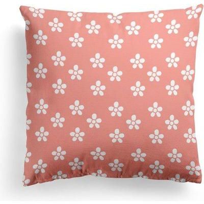 Printed Cushion Cover Pink/White