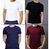 Fashion Heavy Duty Plain T Shirt-Maroon,White, Navy Blue And Black