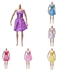 Universal Fashion Handmade Party Dress For Barbie Doll Best Gift Toys Purple
