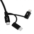 Momax One Link 3-in-1 USB A To Micro USB/Lightning/USB-C (1m) DX1 - Black
