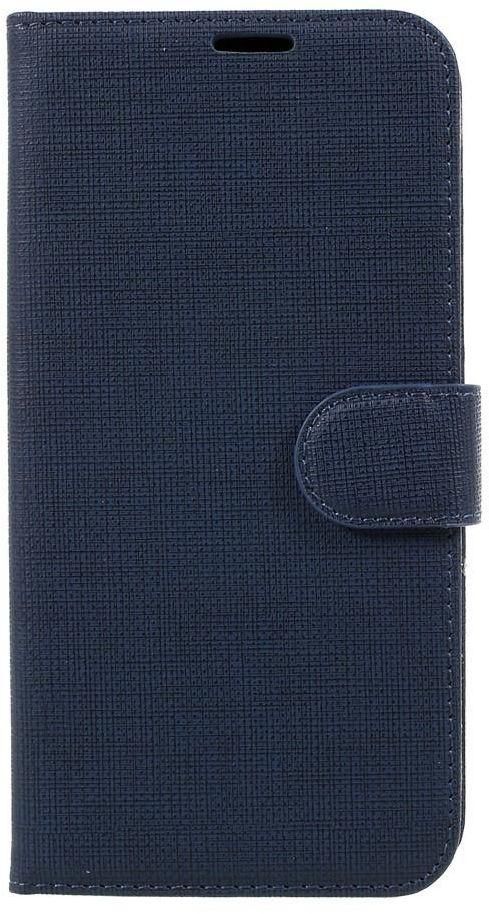 For Samsung Galaxy S8 Plus Cloth Skin Wallet Leather Phone Case Stand - Dark Blue