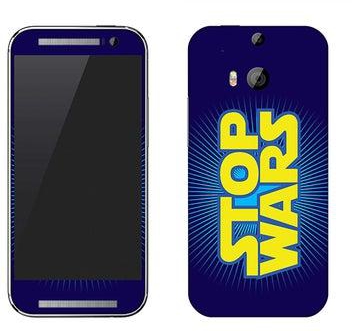 Vinyl Skin Decal For HTC One M8 Stop Wars