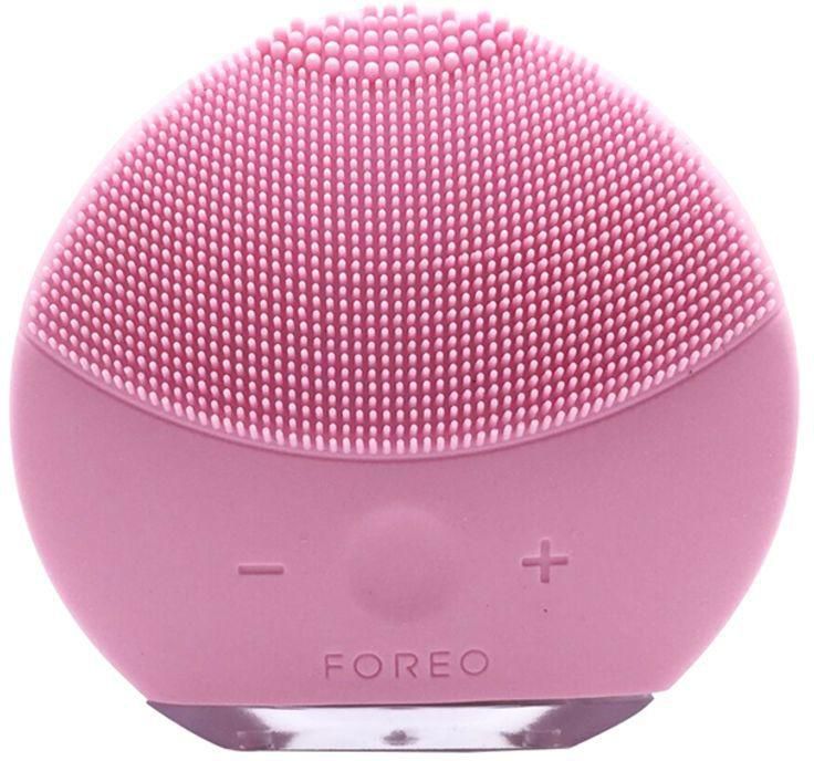 Forever Rechargeable Silicone Brush Facial Skin Massager Pink
