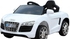 Megastar - Ride On 6V Audi Style Four-Wheel Dual-Drive RC Car - White- Babystore.ae