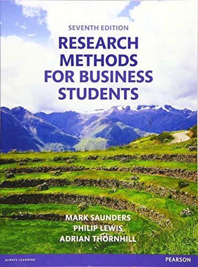 Pearson Research Methods for Business Students ,Ed. :7
