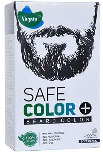 Vegetal Safe Color for Beard, Soft Black, 25g