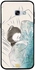 غطاء حماية واقٍ لهاتف سامسونج جالاكسي A3 2017 نمط فتاة نائمة مع رسم بخطوط عشوائية