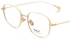 Elegant Eyewear Frame - Stylish Unisex Glasses - Gold