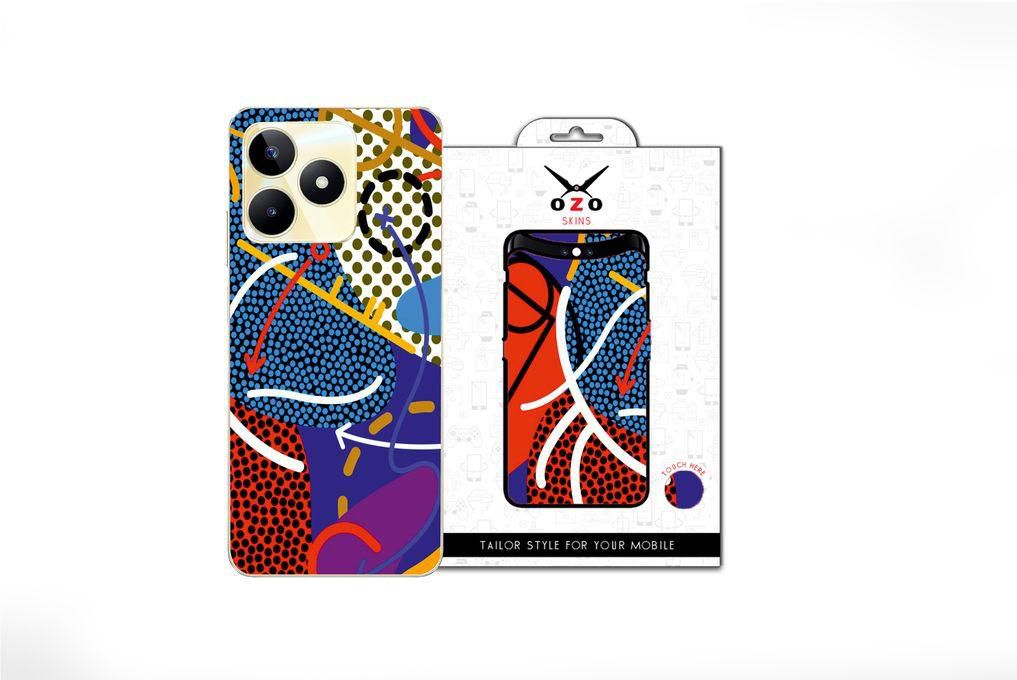 OZO Skins 2 Mobile Phone Cases Skins Abstract Art Movement (SE210AAM) For Realme C53 1 Piece