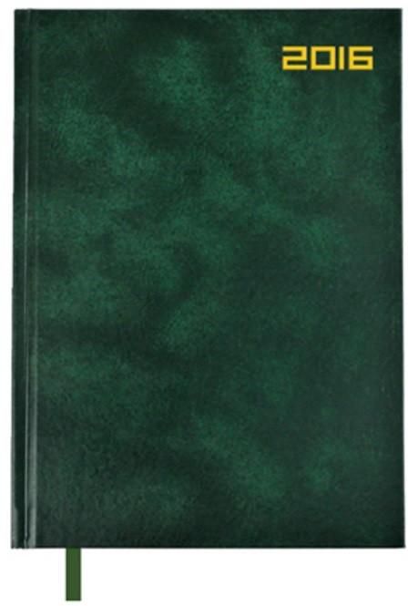 2016 Diary PVC, A4 1Day/Page, Green