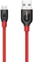 Anker PowerLine  Kevlar Fiber and Double Braided Nylon Universal Micro USB Cable 90cm Red