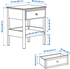 TYSSEDAL طاولة سرير جانبية - أبيض ‎51x40 سم‏