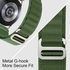 20mm Stretch Nylon Metal Alpine Loop Woven Strap For Xiaomi Amazfit GTS2 / GTS /GTS 2e /GTS 2 Mini - With Titanium G Hook Olive Green