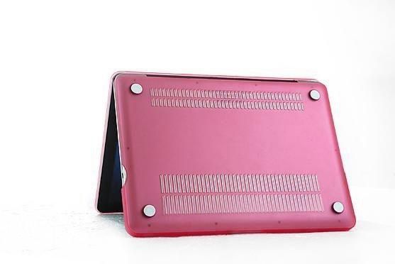 Frost Matte Surface Cyrstal Plastic Hard Shell Case Coverfor 15 Inch Macbook Pro 15"  - Pink