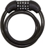 Spartan Combination Cable Lock SP-9036 Black 180cm