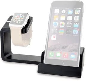 Cygnett OnCharge Duo Charging Stand Station For Apple Watch and Smartphones (iPhone 11/11Pro/Pro Max/ Xs/ XsMax/ XR/6/7 /X/ SE/ 8/8 Plus and More, Apple Watch Series 5/ 4/ 3/ 2/ 1) - Black