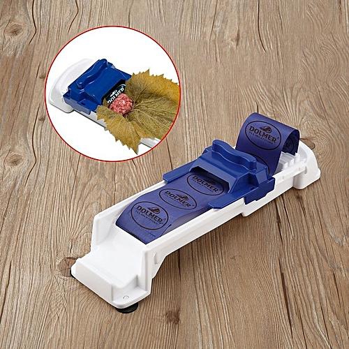 Generic Home-Vegetable Meat Rolling Tool Sushi Maker Innovative Kitchen Roller Machine*White With Blue
