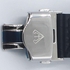 Daymond Rene Black Silver Leather Automatic Watch