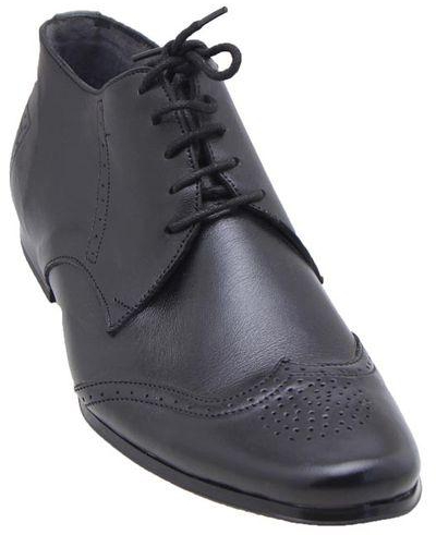 O'Tega Round Toes Low Ankle Lace-up - Black
