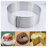 Cake Slicing Ring - 16-20cm - Silver