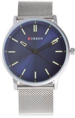 Curren Men's Blue Dile Stainless Steel Watch 8233