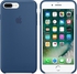 Apple Back Silicone Case For Apple IPhone 7 Plus - Ocean Blue