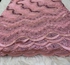 High Quality French Sequins Net Lace- Peach