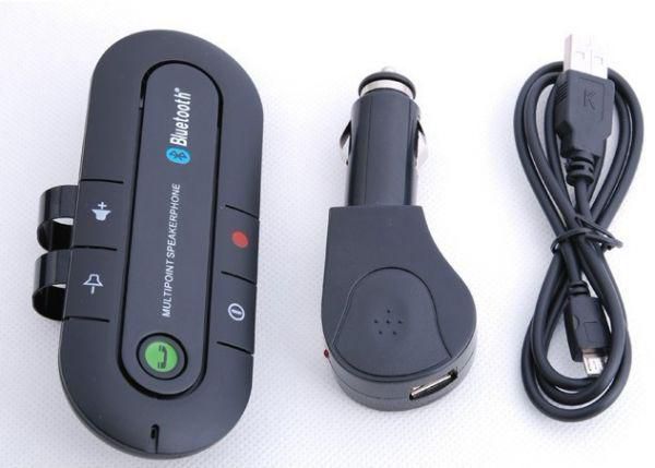 Wireless Bluetooth Handsfree Speakerphone Car Kit With Car Charger Bluetooth Hands free Kit