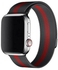 Stainless Steel Alloy Replacement Watch Band 38/40mm Strap for iWatch Series SE/6/5/4/3/2/1 Black/ Red