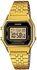 Casio Women Gold Dial Stainless Steel Band Casual Watch - LA680WGA1BDF