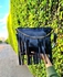 Women Handbag Cross Body Bags Fashion Leather And Linen Handmade Bag-black