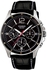 Casio casio for men Mtp-1374l-1a Leather Watch – Black