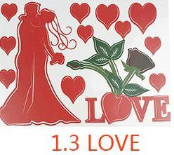 Lsthometrading Colour stickers Bride Groom I love you Stickers Wedding