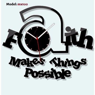 Faith Makes Things Possible Diy Wall Clock - Mx100