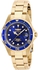 Invicta Women's Pro Diver 37.5mm Gold Tone Stainless Steel Quartz Watch, Gold (Model: 17051, 17052)