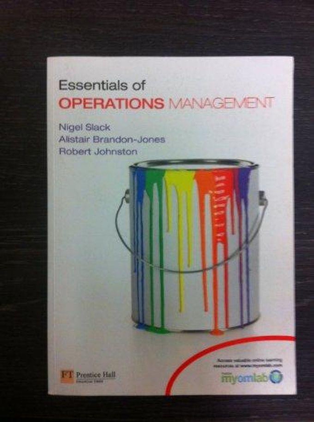 Pearson Essentials of Operations Management ,Ed. :1