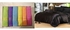 Satin Bed Sheet Set - 5 Pcs - Black + Cotton Towels - 6 Pcs - 30*30 Cm
