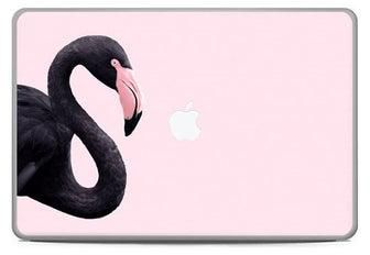 Black Flamingo Skin Cover For Macbook Pro 13 2015 Multicolour