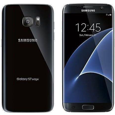 Samsung Galaxy S7 Edge 5.5" (4GB, 32GB ROM) 12MP + 5MP Dual Sim - Black +Free Pouch