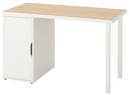 LINNMON / GODVIN Table, white white stain, white