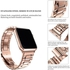 Stainless Steel Watch Band For Apple Watch Series 7- 45mm - Rose Gold