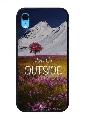 Skin Case Cover -for Apple iPhone XR Lets Go Outside Lets Go Outside