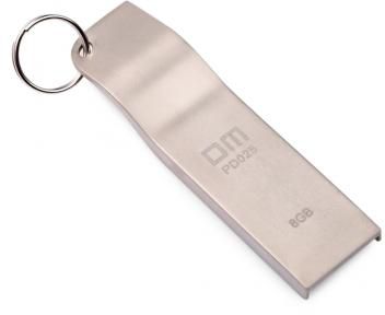 DM PD025 Metal 8GB USB 2.0 Portable Storage Flash Drive Pen Stick Thumb Memory U Disk silver PD025 8g