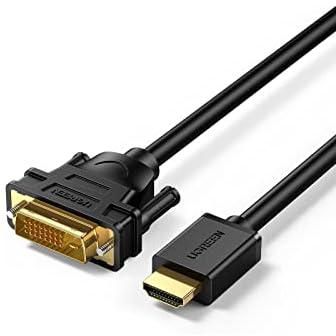 UGREEN HDMI to DVI Cable Bi-Directional DVI-D 24+1 Male to HDMI Male, High Speed Adapter Cable Support 1080P Full HD Compatible With Raspberry Pi, Roku, Xbox One, PS4 PS3, Nintendo Switch - 3m