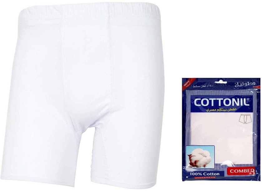 Cottonil white underwear short combed 3XL