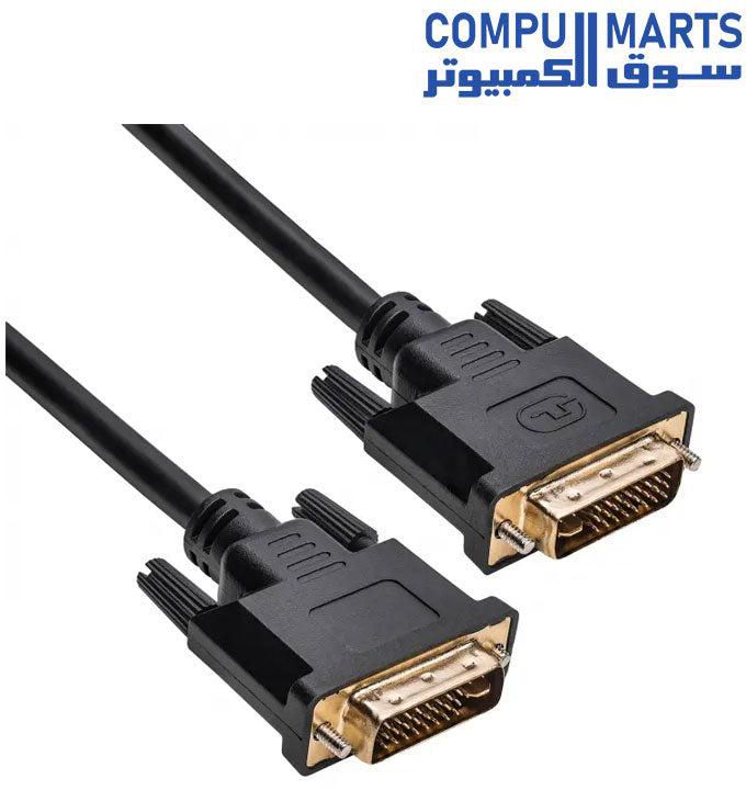 High Quality Male to Male DVI-D Single Link Video Cable