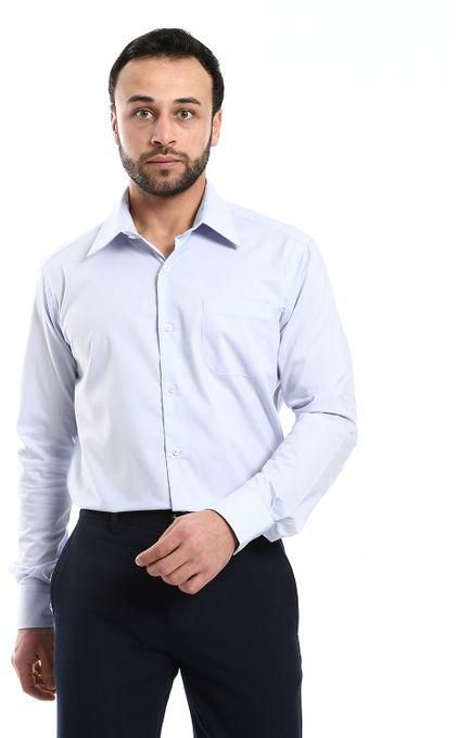 Andora Classic Regular Fit Plain Light Blue Shirt