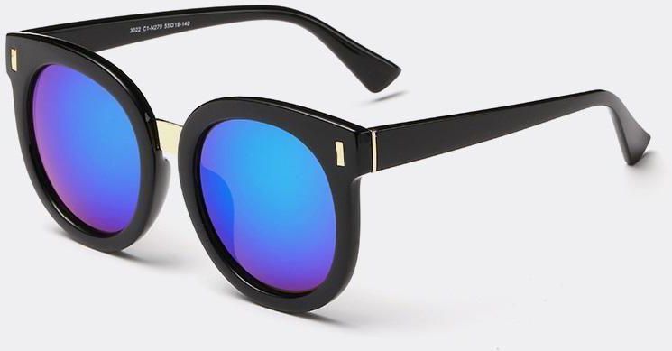 Mincl BJ5067 Mirror Blue Lenses Unisex Sunglasses