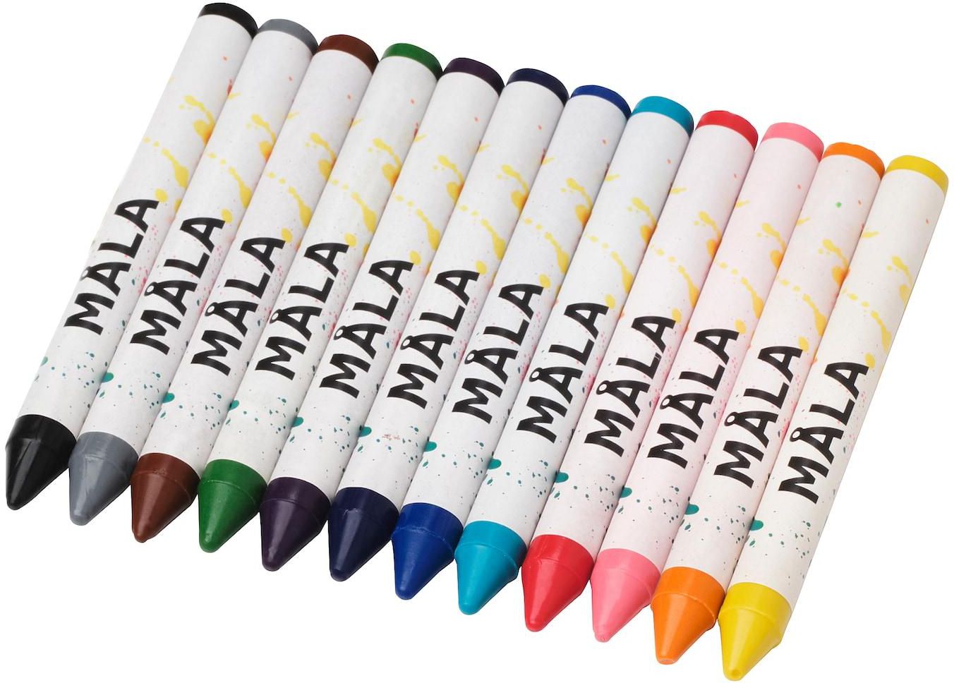 MÅLA Wax crayon - mixed colours